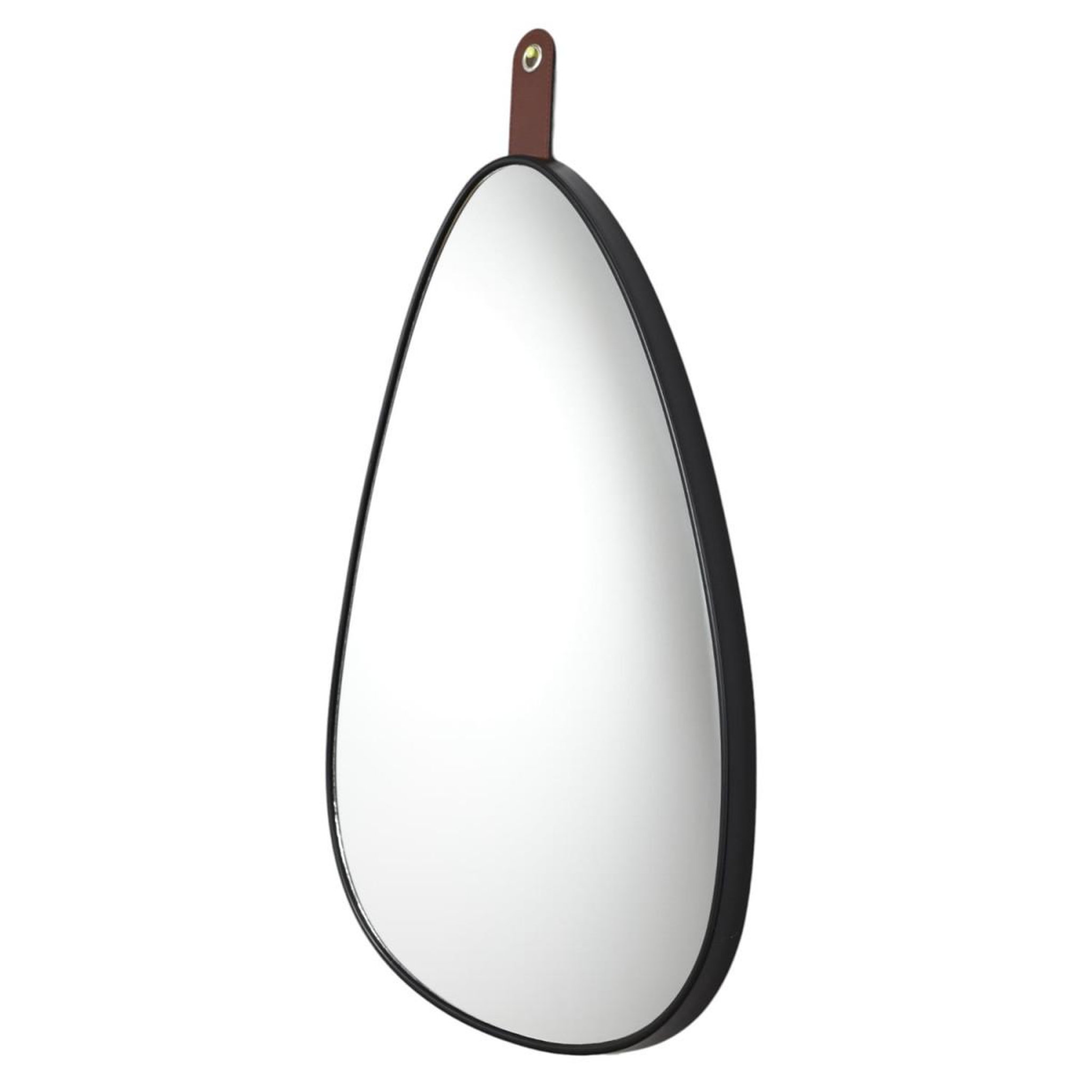 The Home Deco Factory Miroir Avec Lanière  Chicago  60cm Noir