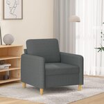 VIDAXL Fauteuil Gris fonce 60 cm Tissu