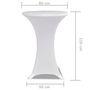 Voir la diapositive 5 : VIDAXL Housses elastiques de table Ø 80 cm Blanc 2 pcs