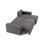 Voir la diapositive 3 : BEST MOBILIER Cezanne - canapé d'angle réversible - 4 places - convertible avec coffre - en velours côtelé