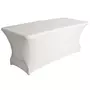 Perel Perel Nappe de table rectangulaire extensible Blanc
