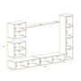 Voir la diapositive 4 : Paris Prix Meuble TV Mural Design  Switch VIII  280cm Naturel & Blanc