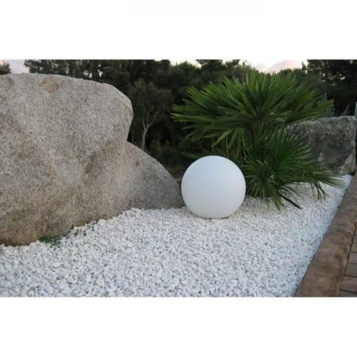 Lumisky LUMISKY - Boule lumineuse filaire pour extérieur LED - blanc BOBBY - Ø50cm culot E27