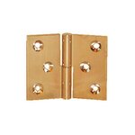 NOTRE SELECTION Paumelle de meuble laiton poli 50x40mm gauche noeud de 6mm PO5140S10