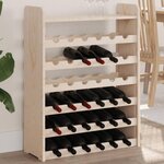 VIDAXL Casier à vin et panneau supérieur 67,5x25x87 cm bois pin massif