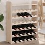 Voir la diapositive 1 : VIDAXL Casier à vin et panneau supérieur 67,5x25x87 cm bois pin massif