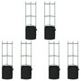Voir la diapositive 2 : VIDAXL Cages a tomates avec sacs a plantes 6 pcs 116 cm acier et PP