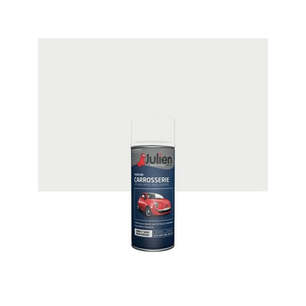 Julien Peinture aérosol Carrosserie JULIEN blanc banquise brillant 400 ml
