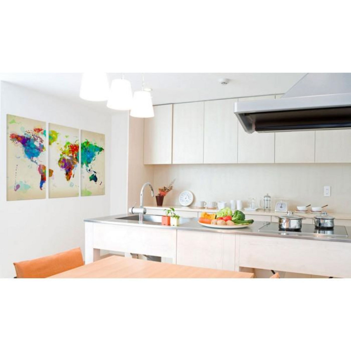 Paris Prix Tableau Imprimé 3 Panneaux  All Colors of the World