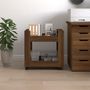 Voir la diapositive 4 : VIDAXL Chariot de bureau Chene marron 60x45x60 cm Bois d'ingenierie