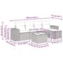 Voir la diapositive 6 : VIDAXL Salon de jardin 6 pcs avec coussins gris clair resine tressee