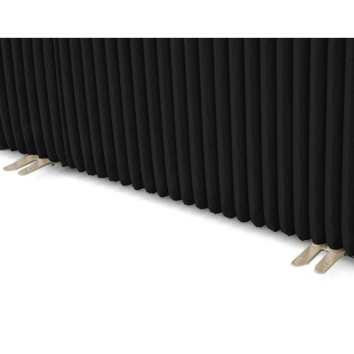 LISA DESIGN Victoire - module d'assise méridienne droit en velours côtelé grosses côtes