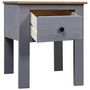 Voir la diapositive 2 : VIDAXL Table de chevet Gris 46x40x57 cm Pin Gamme Panama