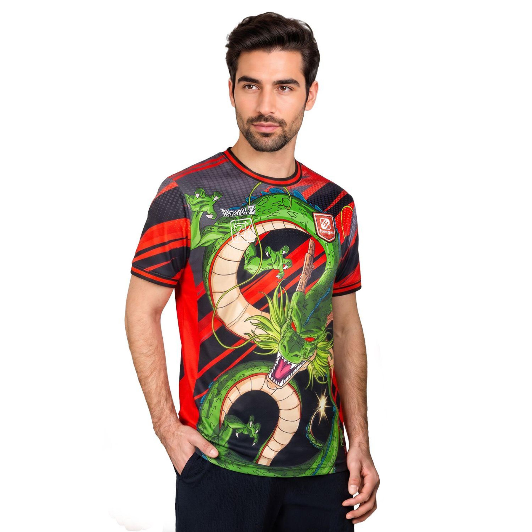 Voir la diapositive 3 : FREEGUN T-shirt homme dragon ball z shenron
