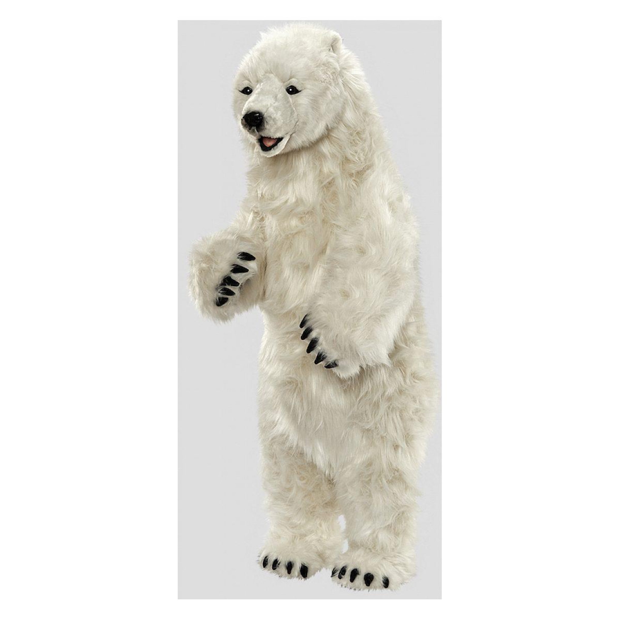 Voir la diapositive 2 : Hansa Hansa peluche geante ours polaire dresse 100cmh 50cml