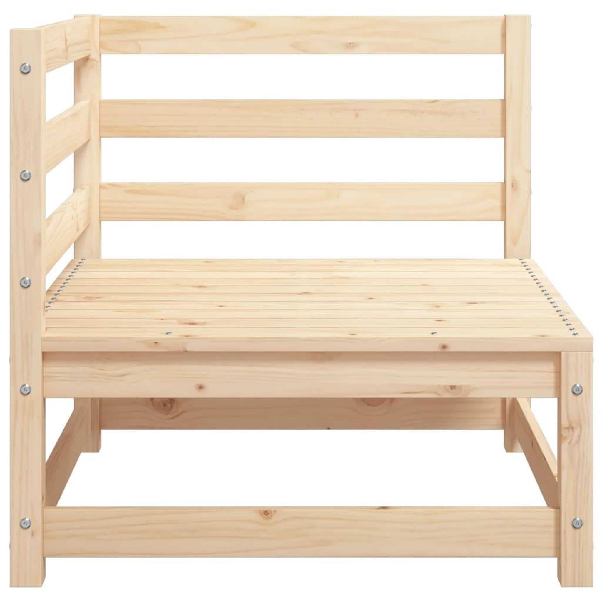 Voir la diapositive 5 : VIDAXL Canape d'angle de jardin 70x70x67 cm bois de pin massif