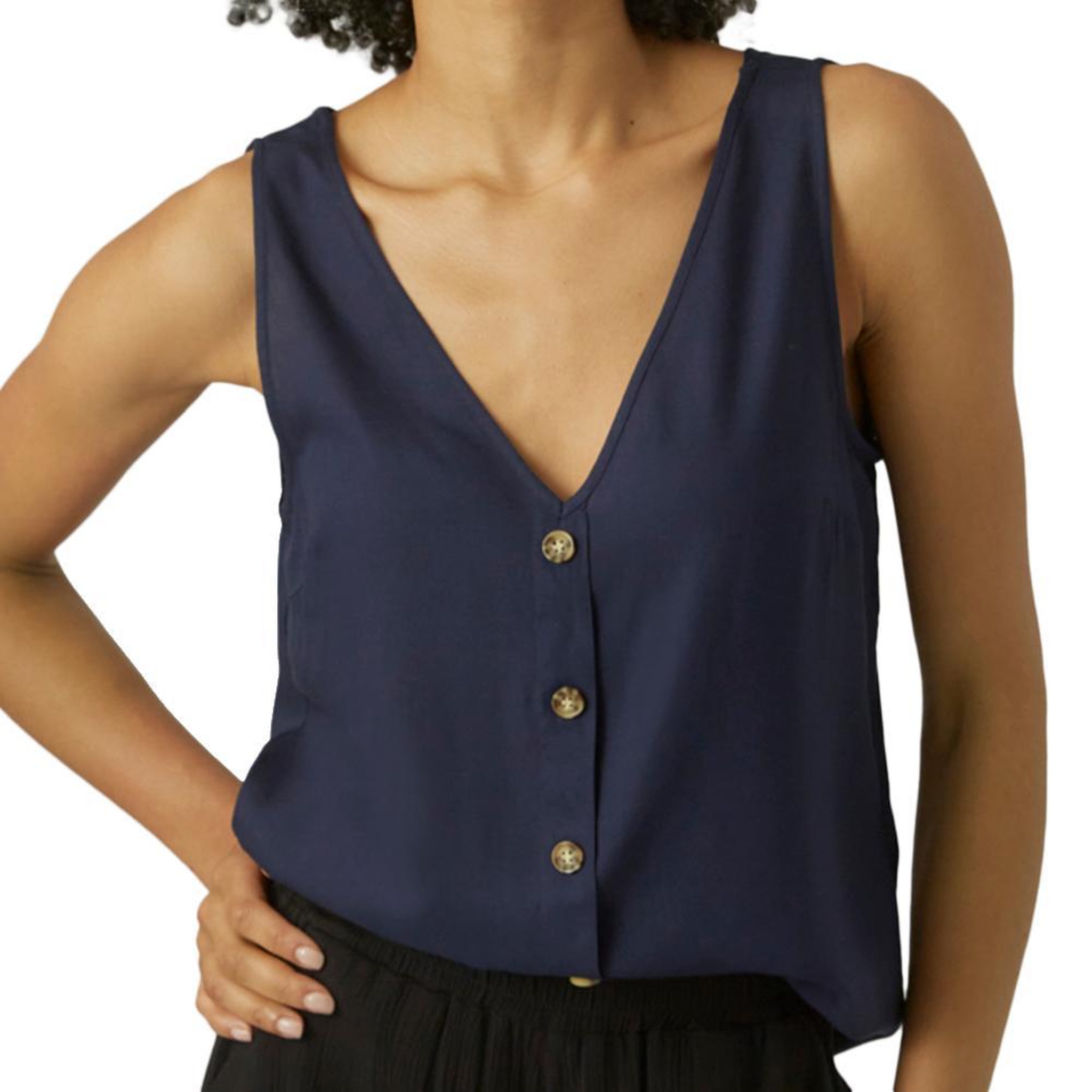 Vero Moda Blouse à Marine  Femme Vero Moda Bumpy. Coloris disponibles : Bleu