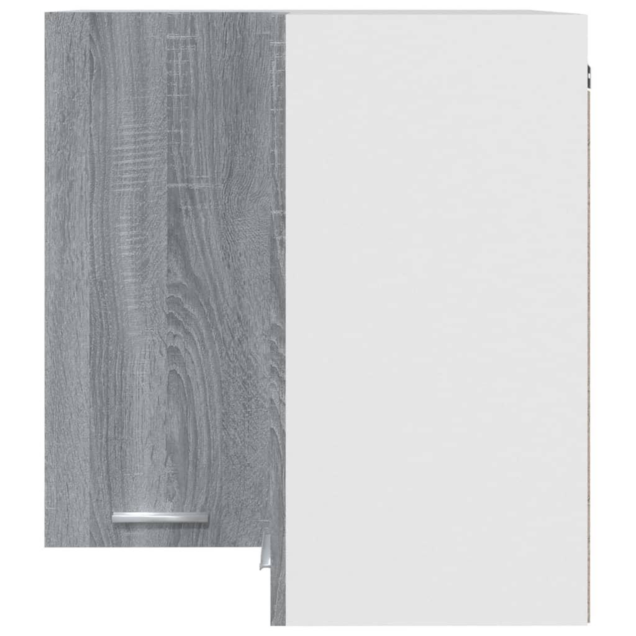 Voir la diapositive 5 : VIDAXL Armoire d'angle suspendue Sonoma gris Bois d'ingenierie