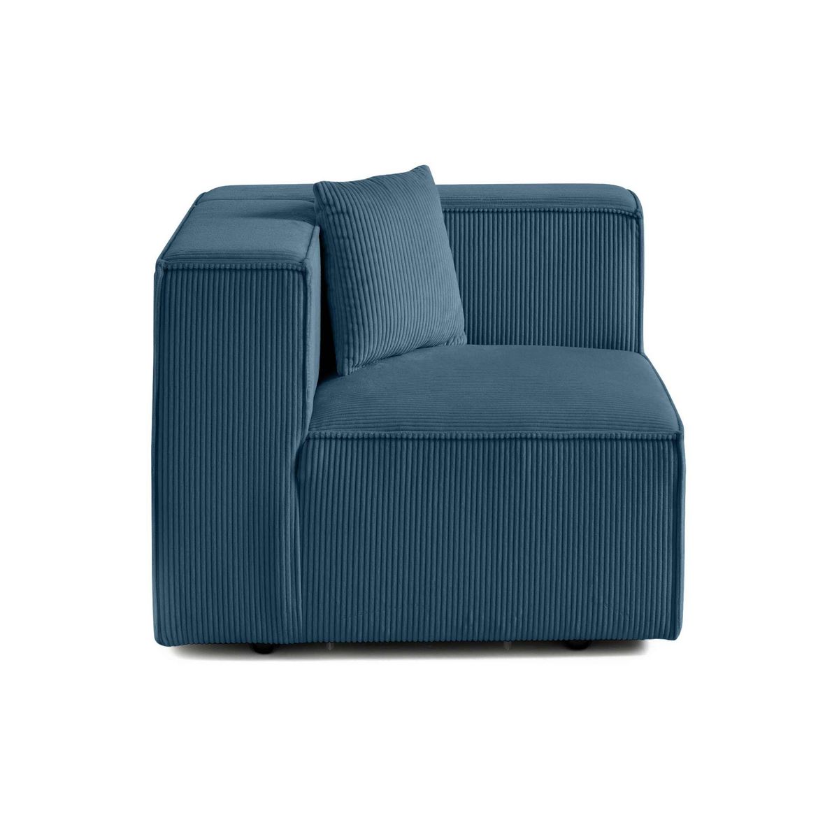 LISA DESIGN Arty - module d'assise droit - en velours côtelé