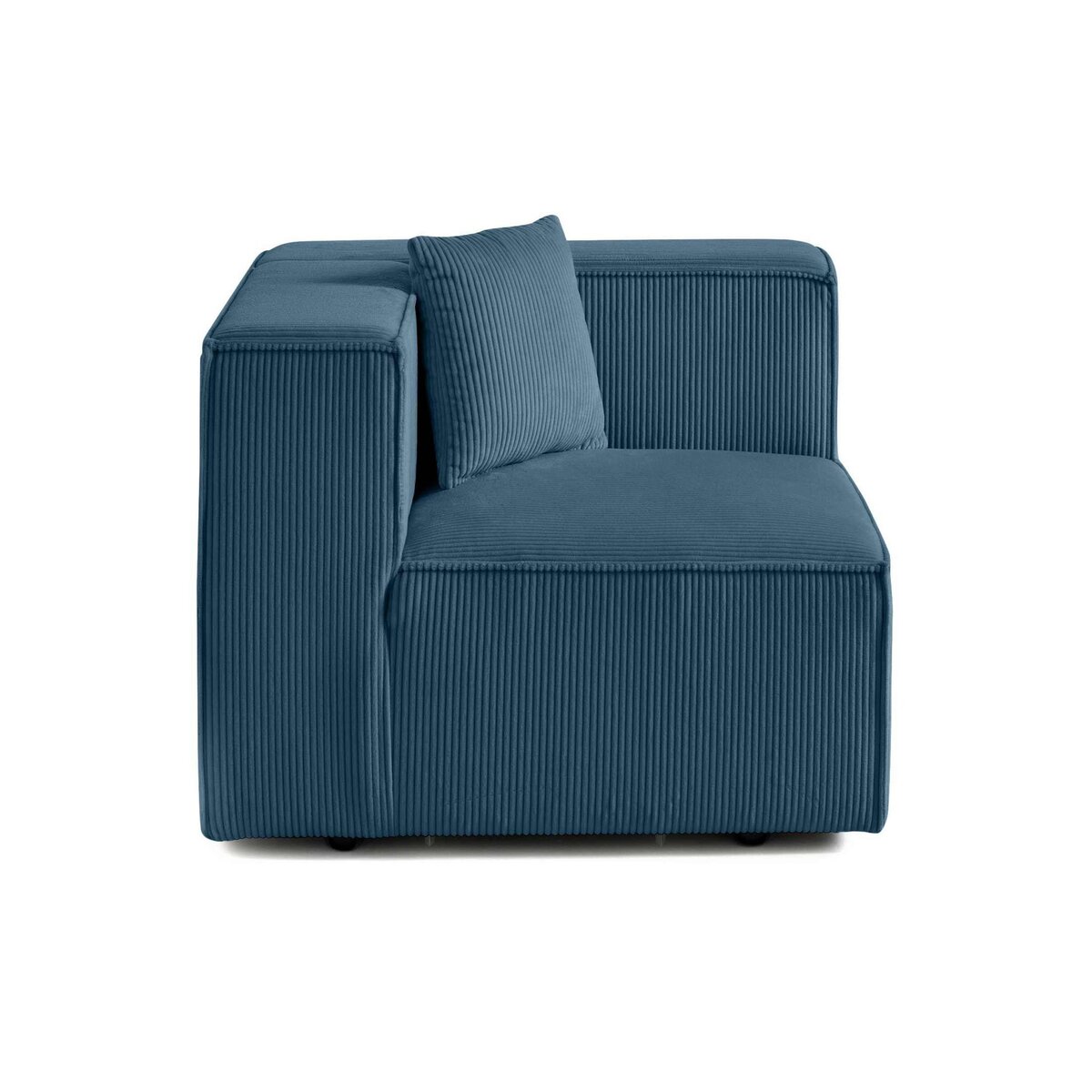 LISA DESIGN Arty - module d'assise droit - en velours côtelé