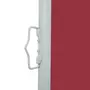 VIDAXL Auvent lateral retractable de patio 100x500 cm Rouge