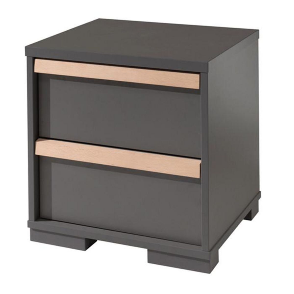 Paris Prix Pack - Lit Enfant & Chevet  London  90x200cm Anthracite