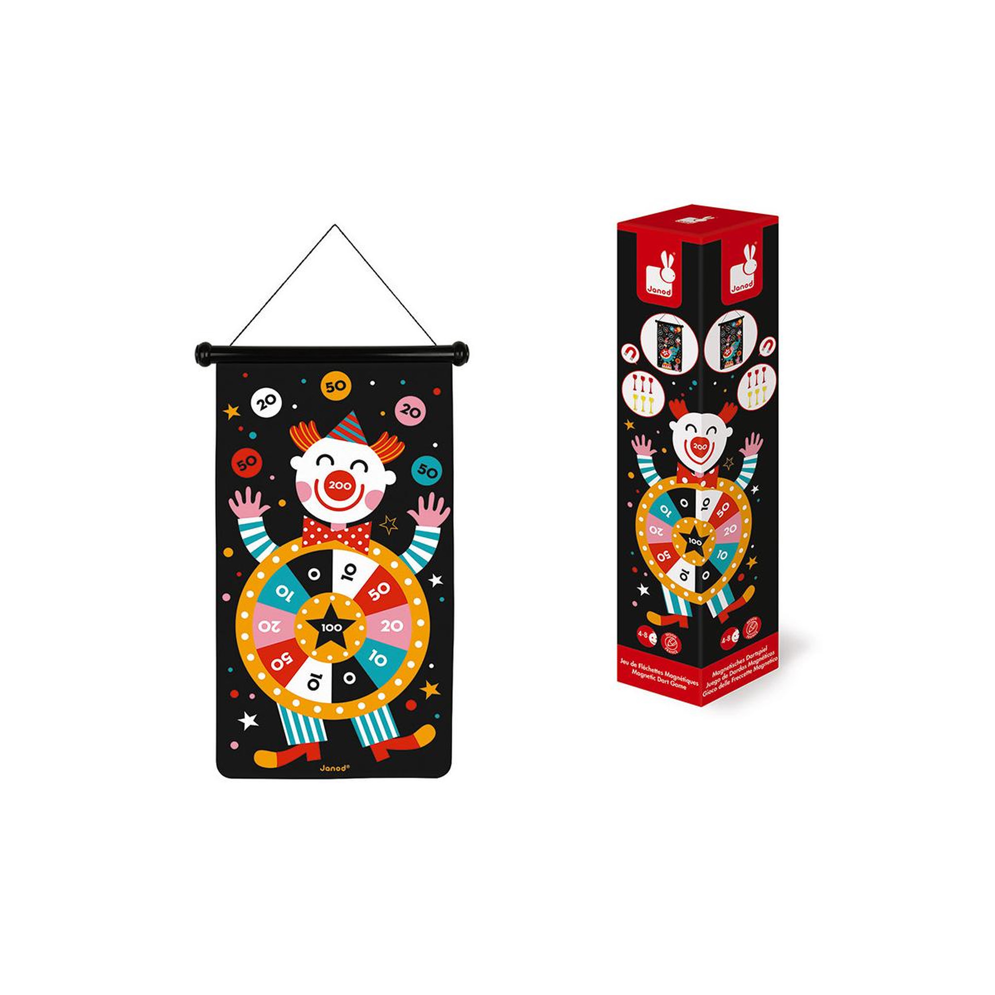Voir la diapositive 2 : JANOD Jeu de flechettes magnetiques Cirque