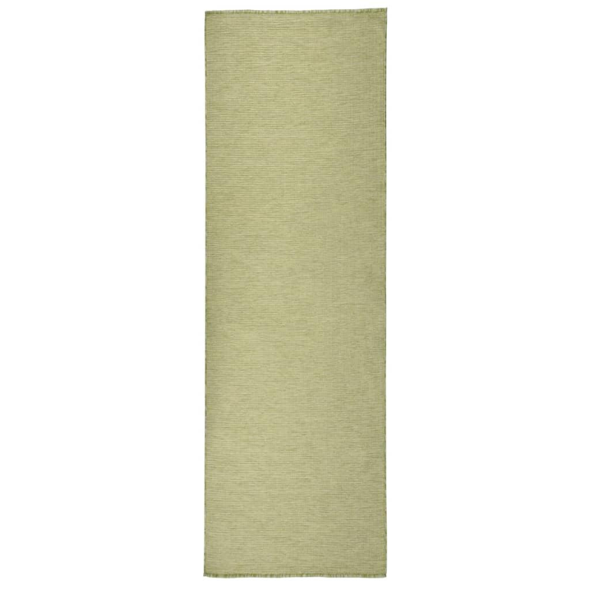 Voir la diapositive 1 : VIDAXL Tapis a tissage plat d'exterieur 80x250 cm Vert