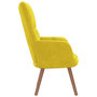 Voir la diapositive 4 : VIDAXL Chaise de relaxation Jaune moutarde Velours