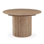 Paris Prix Table à Manger Ronde Extensible  Karo  120cm Naturel