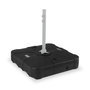 Voir la diapositive 4 : SWEEEK Pied pour parasol déporté remplissable 100L en plastique noir avec roulettes - Base à lester