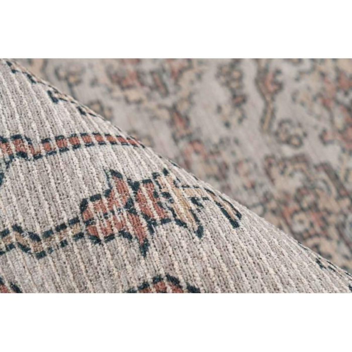 Paris Prix Tapis Tissé Motif Vintage Délavé  Percy  Beige