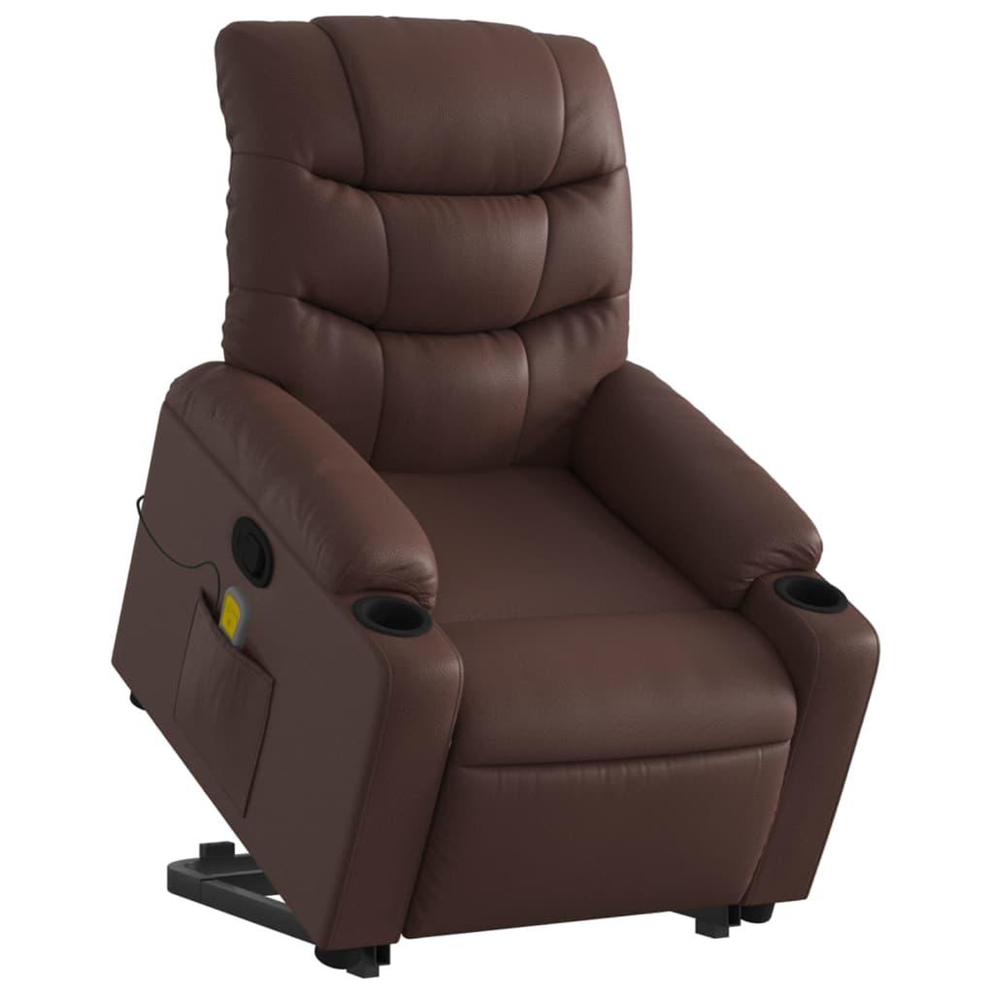Voir la diapositive 3 : VIDAXL Fauteuil inclinable de massage Marron Similicuir