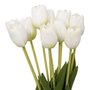  Bouquet de Fleurs Artificielles  Tulipes  48cm Blanc