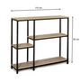 Voir la diapositive 5 : Console style industriel 4 plateaux L110 cm HOUSTON