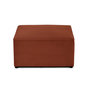 Voir la diapositive 1 : BEST MOBILIER Topaze - pouf - en velours texturé