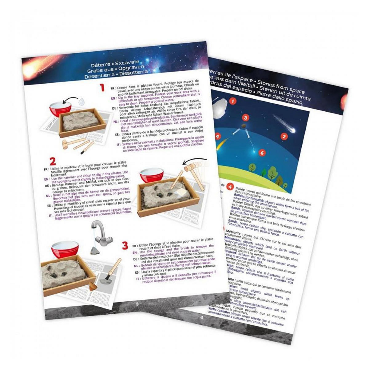 BUKI Pierres de l'Espace à Déterrer : Explorez des Météorites et Tectites Fascinantes