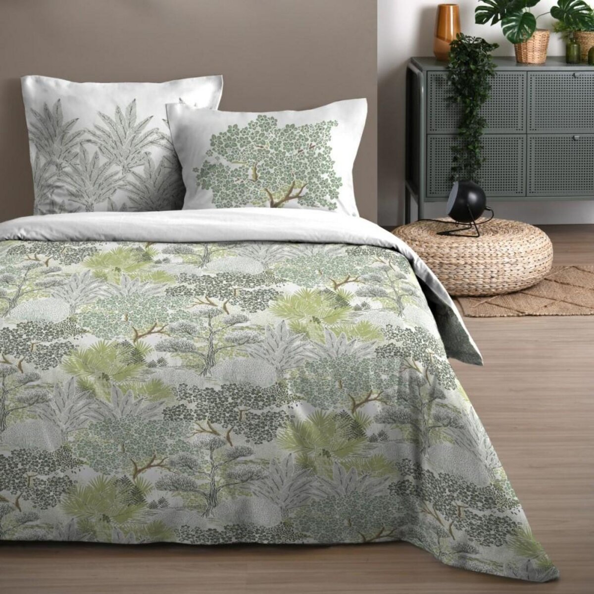 STOF Housse de couette 240x220 MERLIN + 2 taies coton 57 fils