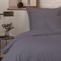 Voir la diapositive 2 : Home collection Parure de couette 100%percale de coton 80 fils/cm2-uni lin