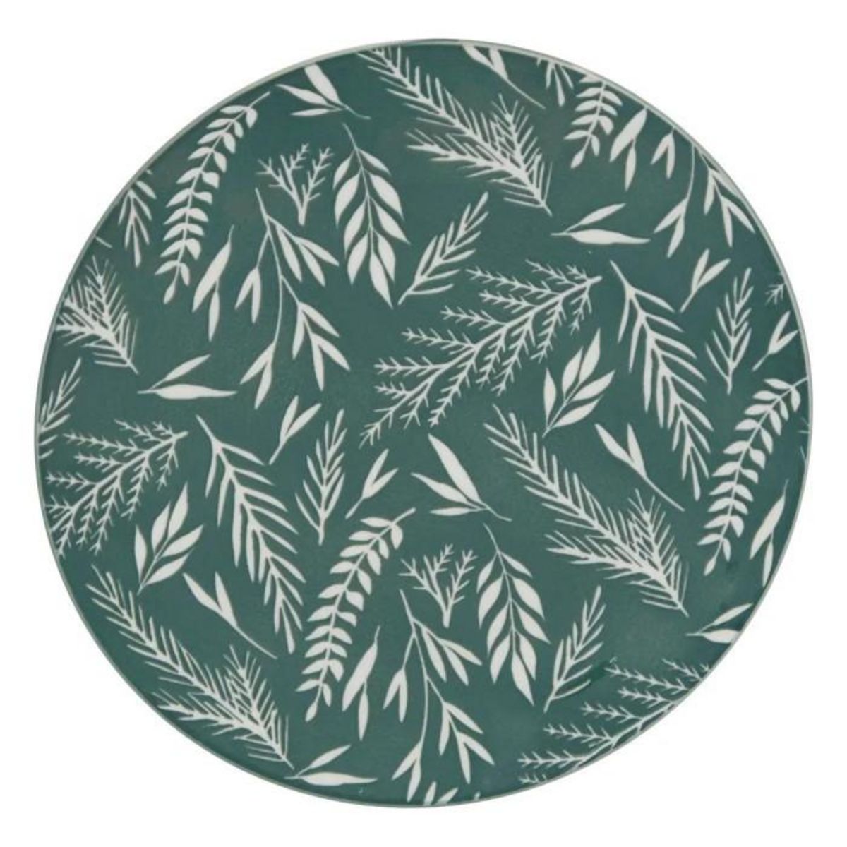 SECRET DE GOURMET Service de Table 12 Pièces  Agathe  26cm Vert