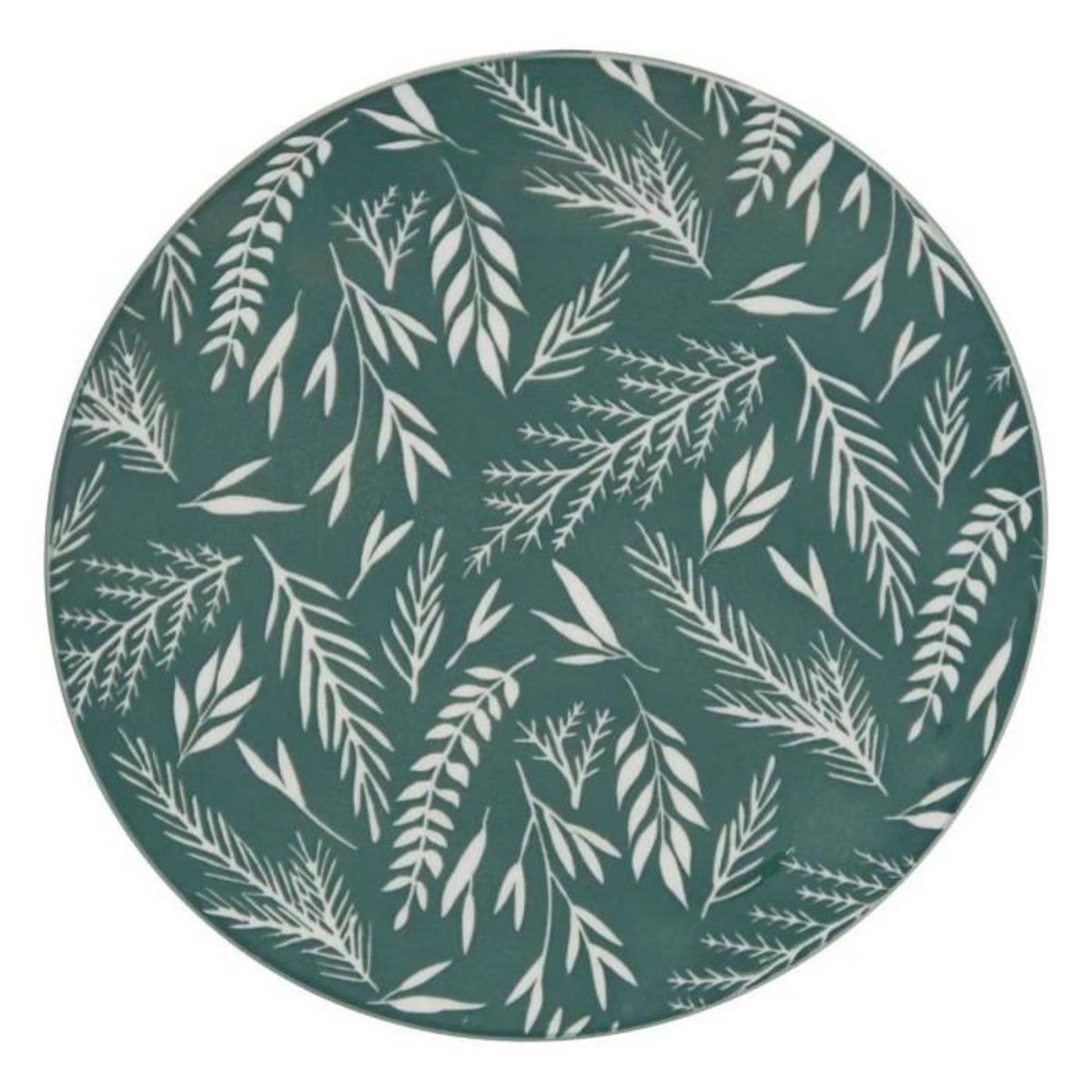 SECRET DE GOURMET Service de Table 12 Pièces  Agathe  26cm Vert