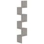 Voir la diapositive 3 : VIDAXL Etagere d'angle murale gris beton 19x19x123cm bois d'ingenierie
