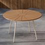 Voir la diapositive 4 : Paris Prix Table de Jardin Design  San Vito  120cm Beige & Naturel