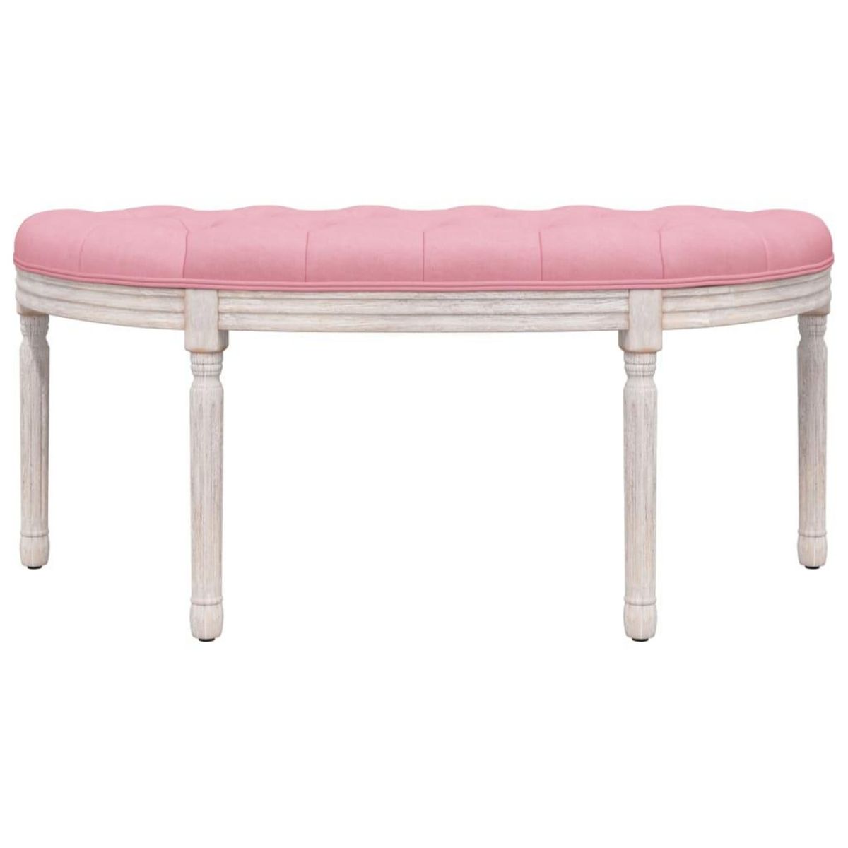VIDAXL Banc Rose 110,5x45x49 cm Velours