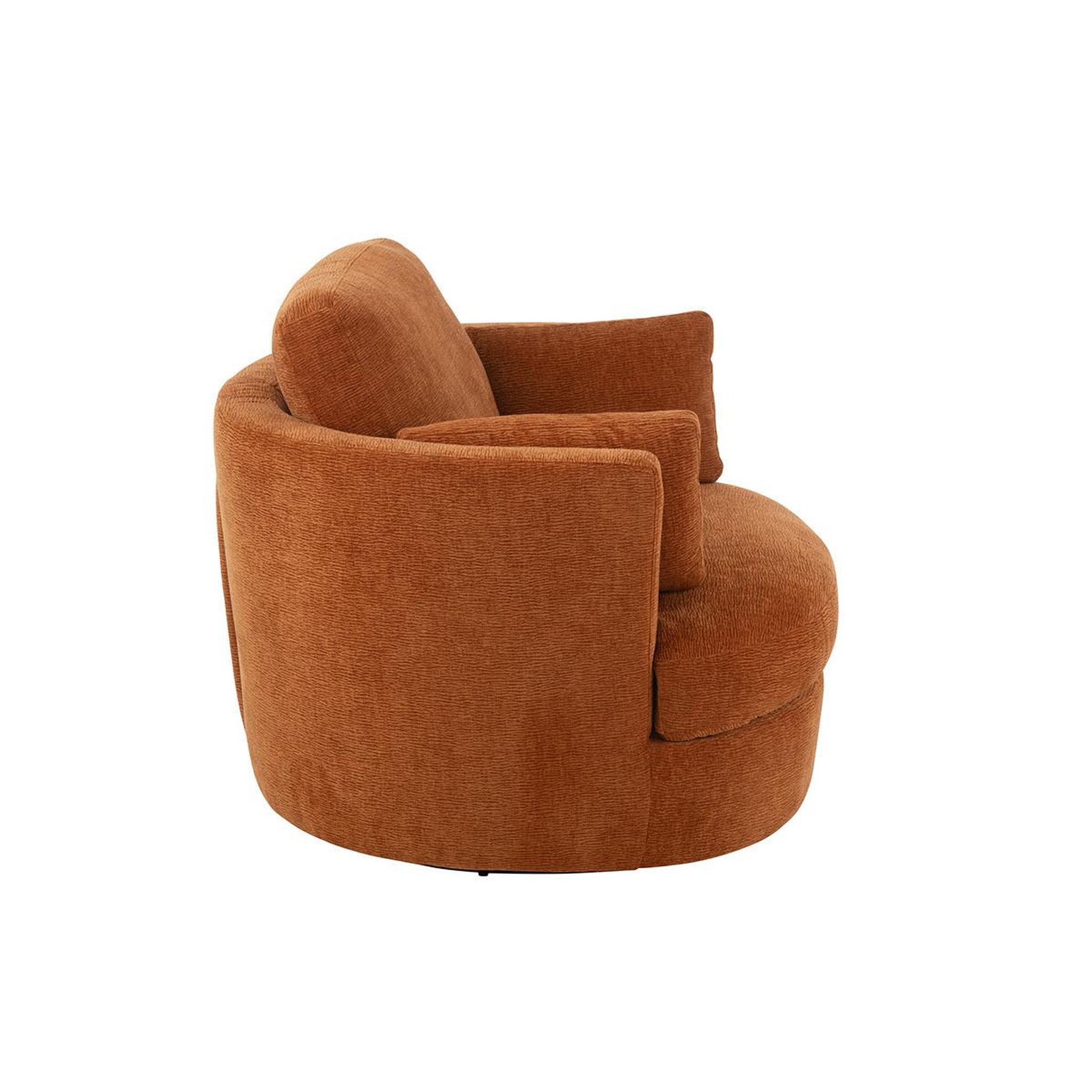 Voir la diapositive 3 : J-LINE Fauteuil pivotant  swiv  109cm orange