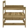 Voir la diapositive 5 : VIDAXL Chaises de jardin lot de 2 bois de pin impregne