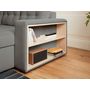 Voir la diapositive 5 : BEST MOBILIER California - canapé d'angle réversible convertible - avec coffre, tablette et poufs - en velours côtelé - 4 places