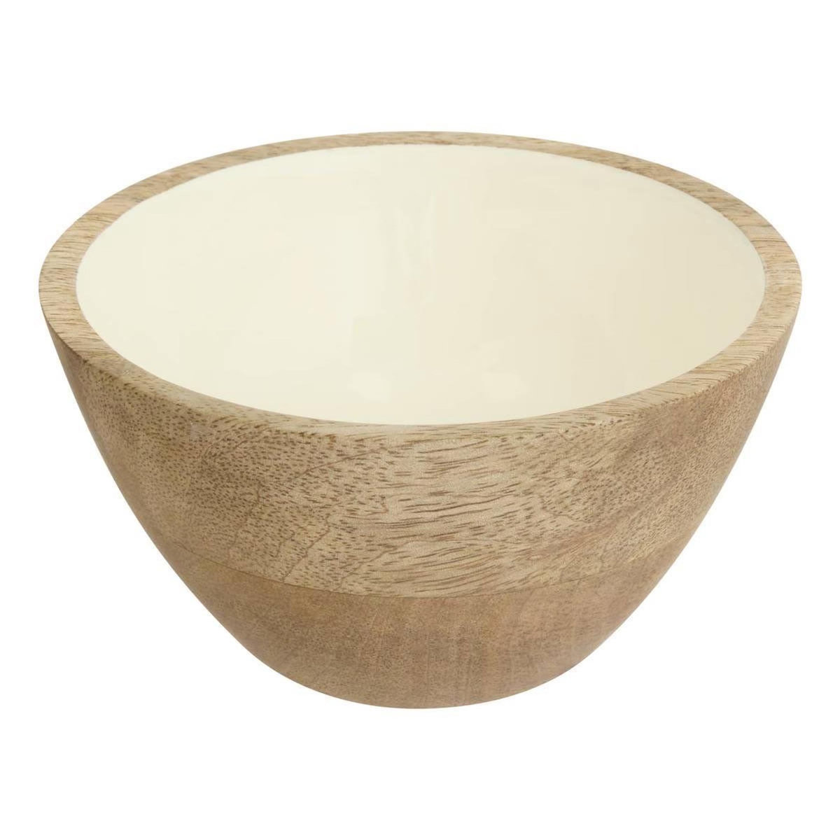 SECRET DE GOURMET Coupelle en Bois  Inaya  13cm Blanc