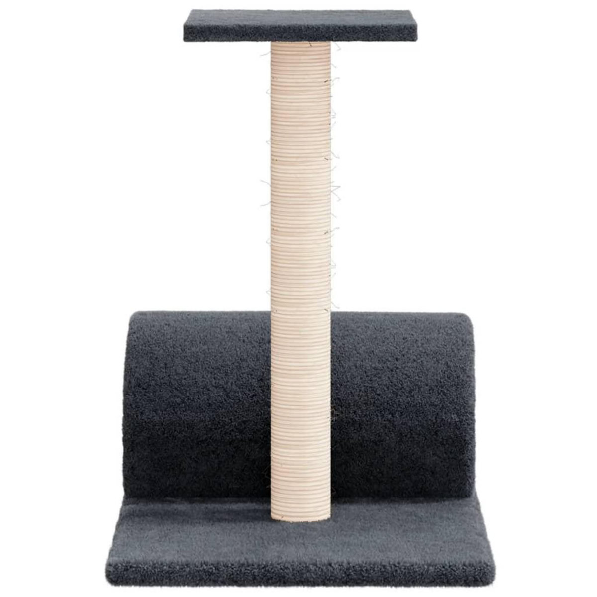 VIDAXL Arbre a chat avec tunnel Gris fonce 60x34,5x50 cm