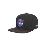 CAPSLAB Casquette visière plate Nasa Usa. Coloris disponibles : Noir